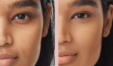 Contour with concealer: before and after